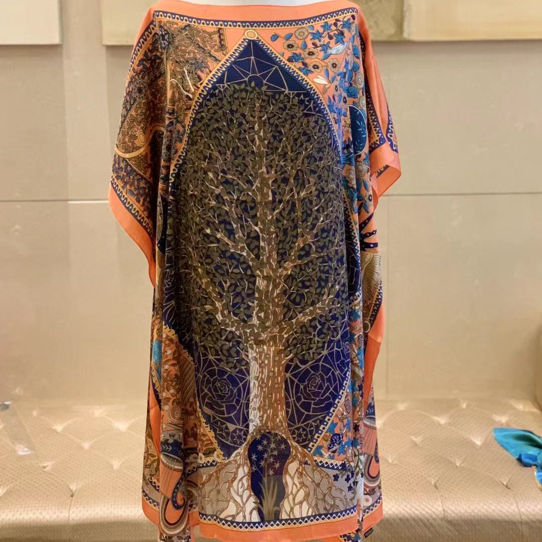 24hours Fast shipping multipurpose casual gown silk dress for women