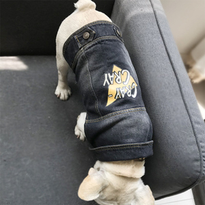 Ropa para perros de gran venta, ropa vaquera de lujo para mascotas, <span class=keywords><strong>chaleco</strong></span> vaquero para perros - Product Image 5