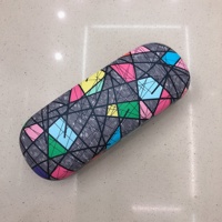 Étui à lunettes à clapet dur Durable à motif imprimé Boîte d'emballage de lunettes avec logo imprimé personnalisé au laser