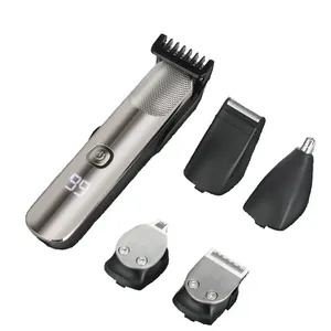 USB Rechargeable mens grooming Stainless Steel Hair Trimmers and Clippers for Men