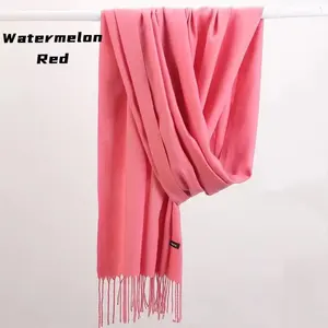 Women's Cheapest Solid Cashmere Scarf Pashmina Raw Wool Ladies Scarf Shawls And Wraps Shawls