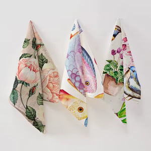 Khăn lau Khăn trải giường 220gsm kỹ thuật số in 45x65cm OEKO-TEX kích thước tùy chỉnh được chứng nhận - Product Image 5