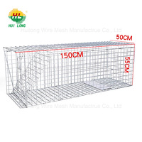 Cage de capture d'animaux pliable et peu encombrante avec trou carré et service de découpe pour un rangement facile