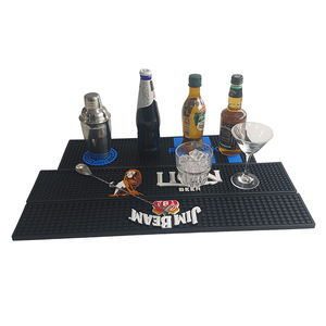 Custom Printed Silicone PVC Bar Runner Rubber Pub Mat Beer Spill Pad Rail Mat Drip Tray Non Slip Service Mat Table Coaster - Product Image 3