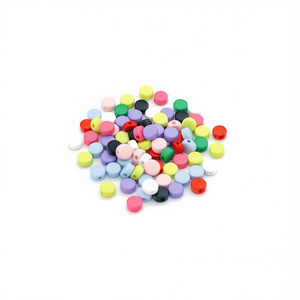 Ilan Abalorios Cuentas Planas de Color Sólido de 8mm 18g para Manualidades y Confección de Prendas - Product Image 2