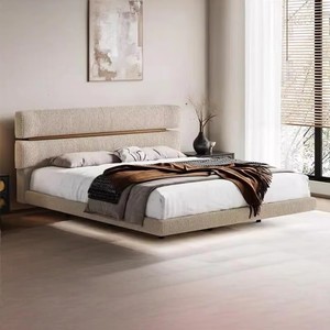 Testiera Moderna Imbottita in Tessuto Morbido, Cuscino da Parete Imbottito per Camera da <span class=keywords><strong>Letto</strong></span>, Lussuosa Testiera Comoda per <span class=keywords><strong>Letto</strong></span> King Size - Product Image 4