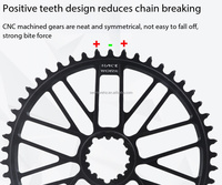 Pédalier de vélo de route en carbone SeeMore 40-52T, axe de 24 mm, léger, fixation directe à 3 boulons, avec plateaux
