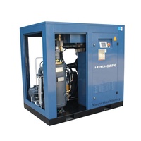 Compresor de tornillo de eficiencia energética para máquina de moldeo por soplado, 15-45kW, suministro de aire estable para producción de botellas de plástico