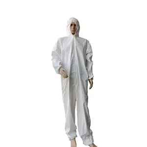 Type 5/6 coveralls for fiberglass microporous film coverall descartable overoles liquid-proof buzos from direct factory