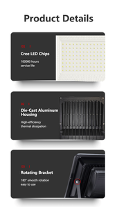 30W- 150W siêu mỏng vườn lũ ánh sáng ngoài trời làm việc an ninh IP66 dẫn lũ ánh sáng đèn pha - Product Image 2