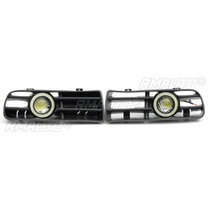 1Pair <b>LED</b> Fog <b>Lights</b> Angel Eyes Lamp Car Front Bumper Grille Grill Cover With <b>Wire</b> Kit for VW Golf MK4 98-04 - Product Image 5