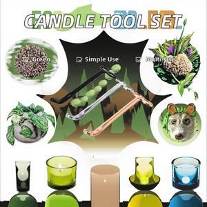 เครื่องทำเทียนสแตนเลสคุณภาพสูง ปลอดสารพิษ รูปทรงแปลกตา พร้อมที่ตัดไส้เทียน สำหรับงาน DIY - Product Image 2