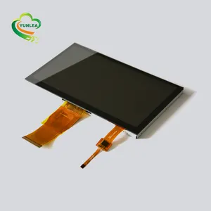 NO MOQ schnelle lieferung 3.5 4.3 5 7 10.1 zoll transparent display lcd touch screen kapazitive touch panel glas