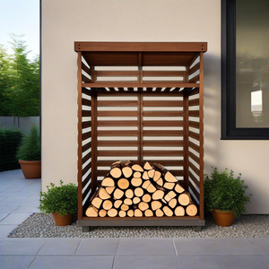 Grand hangar de stockage en <span class=keywords><strong>bois</strong></span> <span class=keywords><strong>extérieur</strong></span> de haute qualité Fire Grill Log Store avec <span class=keywords><strong>bois</strong></span> traité sous pression naturel - Product Image 1
