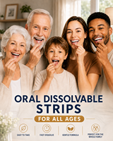Fabrication de vitamines de marque privée Supplément à dissolution rapide Formulation Support sans sucre Vegan D3 Oral Thin Film Fast Strip