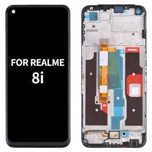 Venta al por mayor para <span class=keywords><strong>Realme</strong></span> <span class=keywords><strong>8i</strong></span> 9i 9Pro Narzo 50 K10 A96 4G teléfono móvil LCD pantalla táctil digitalizador 1 año pantalla LCD reemplazo - Product Image 2