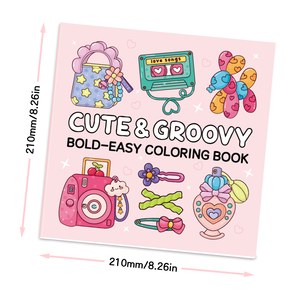 Libro para Colorear de 40 Páginas, Bonito y Divertido, para Adultos y Niños, Impresión Personalizada, Libros para Colorear Fáciles y con Líneas Gruesas para Niños - Product Image 1