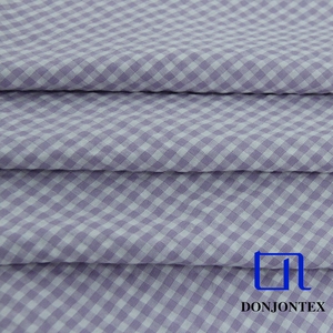 Fil teint Jersey vérifier tissu Plaids tissé Polyester coton tissu Textile pour femmes robe ou draps de lit - Product Image 5