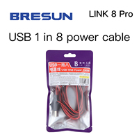 Cable de alimentación USB 8 en 1 LB TOOL LINK 8 Pro, herramientas anti-cortocircuito, cable de puente de silicona para reparación de placas PCB de teléfonos, prueba de fuente de alimentación