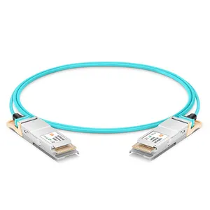 Câble optique actif 3m (10 pieds) 400G QSFP-DD Compatible avec Dell AOC-Q56DD-400G-3M