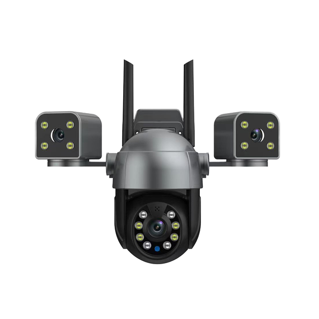 6MP WiFi Camera Outdoor Three Lens 5X Digital Zoom HD PTZ IP Security Camera AI Tracking Motion Security IP CCTV Cameras