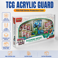 Vitrine moderne en acrylique écologique avec couvercle magnétique, protection UV à 99 % pour la collection premium Blooming Waters