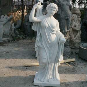 Estatua Decorativa de Jardín, Escultura de Mujer Desnuda en Piedra - Product Image 4
