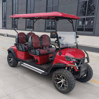 Voiturette de golf électrique tout-terrain 4 places avec batterie au lithium pour la chasse