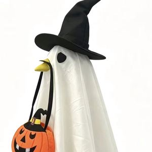 Nouveauté 2026 : Tenue florale saisonnière pour statue de canard de pelouse de 23 pouces, style porche, vente en gros, décoration de jardin virale TikTok, personnalisable OEM - Product Image 1