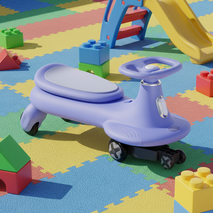 Coche de Alta Calidad para Niños - Coche de Empuje, Juguete para Montar con Ruedas LED Intermitentes Sin Baterías, Utiliza Movimiento de Giro, Torcedura y Balanceo para Dirigir - Product Image 1