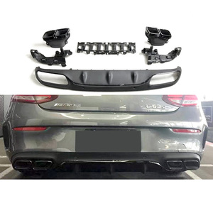 Ventas de fábrica C205 <span class=keywords><strong>Coupe</strong></span> modificado C63 estilo labio trasero cuatro labio trasero tubo de escape labio trasero para <span class=keywords><strong>mercedes</strong></span>-<span class=keywords><strong>benz</strong></span> <span class=keywords><strong>Clase</strong></span> <span class=keywords><strong>C</strong></span> W205 - Product Image 1
