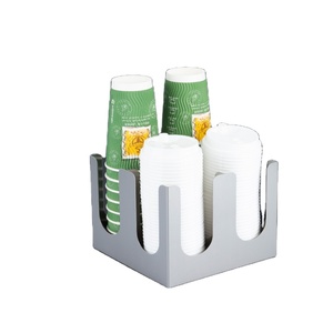 Papier Bekerhouder Nemen <span class=keywords><strong>Cup</strong></span> Divider Bar Stro Opbergdoos Koffie Melk Thee Winkel Wegwerp Beker Organizer - Product Image 6
