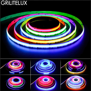 Pixel <b>Control</b> COB LED Strip RGBIC Dream Color Dotless for Commercial Mall Display Linear Lighting Applications - Product Image 5
