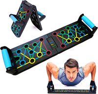 Barre de musculation pliable multifonctionnelle, équipement d'exercice, planche de musculation, barre de musculation portable pour l'entraînement musculaire