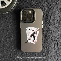 Coque de Téléphone Élégante de Créateur pour iPhone Xs Xr 7 8 11 12 13 Mini 14 15 16 17 Pro Max Omerta 47