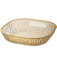Plateau de service exquis en os, motif uni, moderne et minimaliste, qualité alimentaire, luxe discret, pour table de salle à manger, plateau à déchets, dîner de banquet