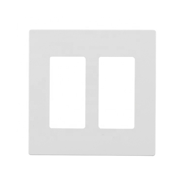 Barep 2 Gang Aesthetic Electrical Screwless Safety Board Baby PC Socket Outlet Wall Light Switch Panel Cover Plate Covers