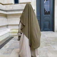 Sharut 20205 Nouveau Niqab Voile de Haute Qualité pour Femmes Musulmanes Pudiques, Hijab de Prière Long, Jilbab avec Attache Arrière, Hijab Jazz Crêpe Khimar