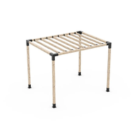 Kit de support de pergola, kit de pergola, colonne d'angle à 3 voies, base de colonne, poutre en bois, kit de cadre en bois surélevé, kit de pergola/abri de jardin