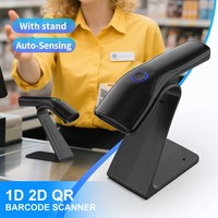 Escáner de Código de Barras 1D 2D con Cable, Lector de Código de Barras USB Portátil, Sensor Automático, Manos Libres, para Inventario, Supermercado, X-3500