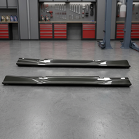 Nouvelles jupes latérales en fibre de carbone brillante avec séparateurs de lèvres pour Nissan GT-R R35 2008-2016 (Marque personnalisée) - Garantie 180 jours - Extérieur