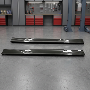 สเกิร์ตข้างคาร์บอนไฟเบอร์แบบใหม่เงางาม & ลิปสปลิตเตอร์ข้าง สำหรับ Nissan GT-R R35 ปี 2008-2016 (แบรนด์สั่งทำพิเศษ) - Product Image 3