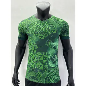 Camisa de futebol nigeriana de qualidade 23 24 Tailândia atacado personalizável camisa de futebol da seleção africana desgaste