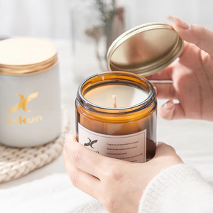 AIKUN Handmade Soy Wax <b>Essential</b> <b>Oil</b> Personalized Box Scented Candles <b>Set</b> for Holiday Easter Diwali Bars Home & Meditation Use - Product Image 1