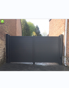 Bonita puerta batiente de aluminio recubierta de polvo con diseño de grafiti fácil de abrir cercado <span class=keywords><strong>enrejado</strong></span> y puertas producto - Product Image 1