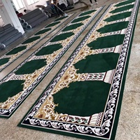 Tapis de prière musulman personnalisé en rouleau, résistant au feu, lavable, tufté, pour mosquée, respectueux de l'environnement, OEM