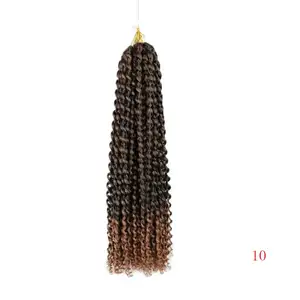 Passion Twist Hair Crochet Braid Extensions Water Wave trecce sintetiche Crochet intrecciare i capelli