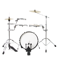 Ensembles de pads de batterie professionnels Music Professional Explorer Plus, kits de batterie portables de haute qualité pour la pratique avec 3 cymbales