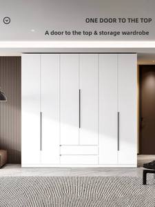 <span class=keywords><strong>Armadio</strong></span> Moderno in Acciaio con Ante a Battente, Zero Formaldeide, Guardaroba in Metallo per Camera da Letto, <span class=keywords><strong>Armadio</strong></span> Robusto in Acciaio <span class=keywords><strong>Bianco</strong></span> per Arredamento Casa - Product Image 4