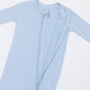 Combinaison en bambou tricotée pour nouveau-né, OEM ODM, respirante, manches longues, fermeture éclair, <span class=keywords><strong>pyjama</strong></span> de printemps - Product Image 4